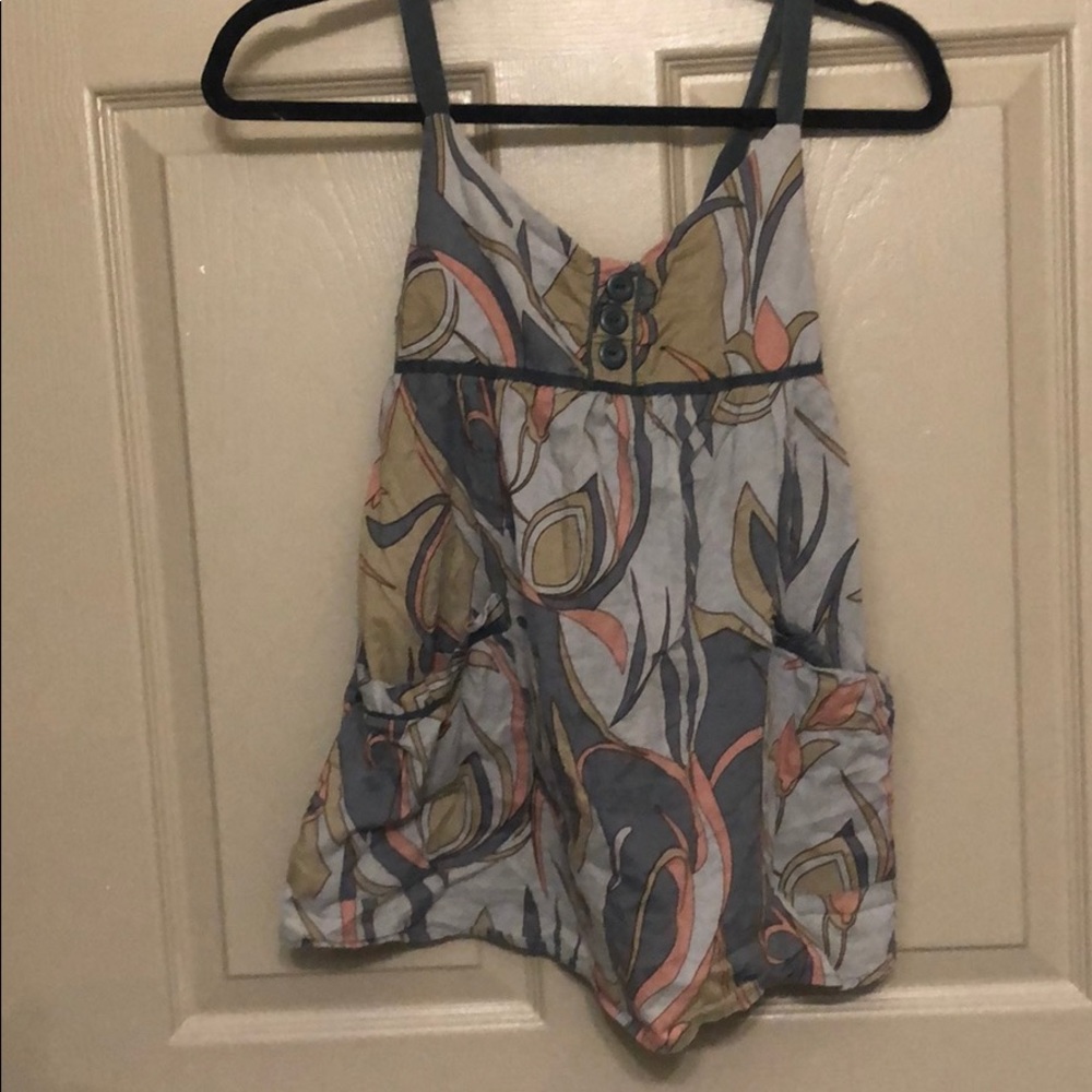 ✨ Grey Abstract Tank Top